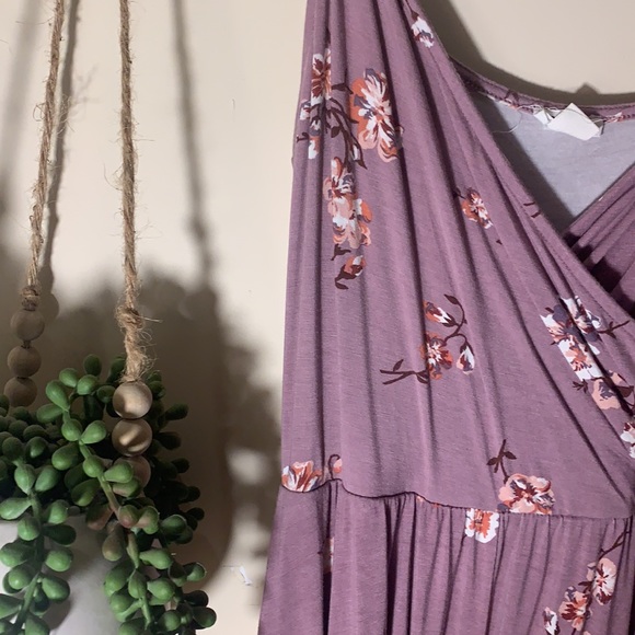 GARAGE small purple + pink&white flowers romper 💜💗🤍 - Picture 2 of 4